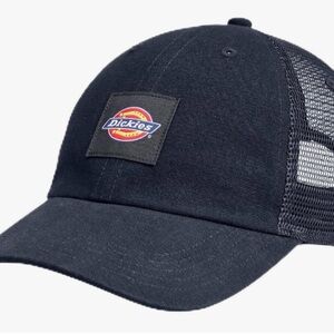 Dickies Navy Blue Canvas Trucker Hat with Mesh Back